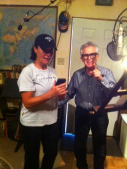 Vicki & Terry on another jingle session